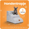 Pawesome Hondentrapje - Hondentrap met 3 treden - Extra stevig en comfortabel - Grijs