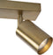 Atmooz - Plafondspots Darcy 3 - 3-Dubbele plafondlamp - Kleur : Goud Brons - GU10 - Slaapkamer / Woonkamer / Eetkamer - Industrieel - Hoogte 16cm - Metaal