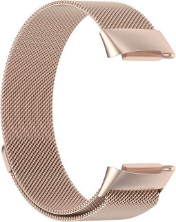 Milanees Bandje Geschikt Voor Fitbit Charge 5 - Champagne