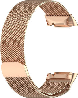 Milanees Bandje Geschikt Voor Fitbit Charge 5 - Rose Gold