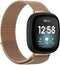 Milanees Bandje Geschikt Voor Fitbit Versa 3 - Rose Gold