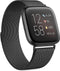 Milanees bandje geschikt voor Fitbit Versa Zwart (Versa 2, Versa Lite)