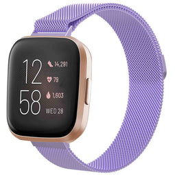 Milanees magnetisch bandje voor de Fitbit Versa 2 / Versa Lite - Paars
