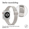 Milanees vouwbandje voor de Apple Watch Series 1-9 / SE - 38/40/41mm - Sterrenlicht