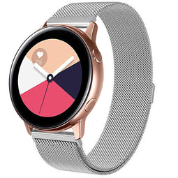 Milanees Watch bandje Galaxy Watch 40/42mm / Active 2 42/44mm / Watch 3 41mm - Zilver