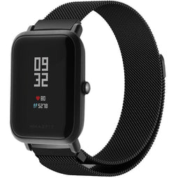 Milanees Watch bandje voor de Amazfit GTS / BIP - Zwart