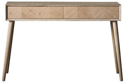 Milano Consoletafel met 2 ladens - Eikenhouten - Bruin - 38x120x80 cm