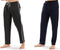 Milanoro - Set van 2 sportieve, comfortabele joggingbroeken voor heren - Marineblauw/Antraciet - L