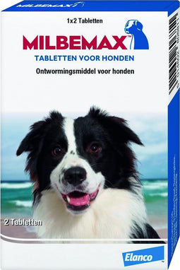 Milbemax Ontworming Tabletten Hond 5 - 75 kg 2 tabletten