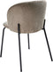 MILES - Eetkamerstoel set van 2 - Taupe - Corduroy