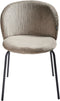MILES - Eetkamerstoel set van 2 - Taupe - Corduroy
