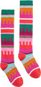 Miles knee socks 75 Multicolor fantasy stripes Green: 32-34