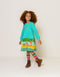 Miles knee socks 75 Multicolor fantasy stripes Green: 32-34