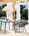 MILETO - Tuinstoel set van 2 - Grijs - Aluminium