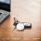 MiLi MiTag & Leather case - Zwart - 1 Pack