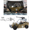 Militaire Speelset Legerjeep Bruin
