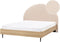 MILLAY - Bed - Beige - 140 x 200 cm - Bouclé