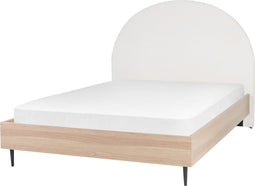 MILLAY - Bed - Wit - 140 x 200 cm - Stof