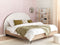 MILLAY - Bed - Wit - 160 x 200 cm - Stof