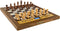 MILLENNIUM The King Performance - Schaakcomputer met adaptieve speellevels. Met frame van echt hout, houten stukken en 81 LEDS voor zetindicatie.