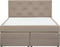 MILORD - Tweepersoons boxspringbed - Bruin - 160 x 200 cm - Polyester