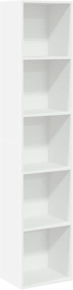 vidaXL - Boekenkast - 40x30x189 - cm - bewerkt - hout - wit