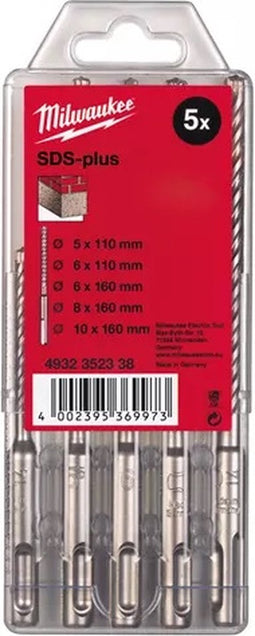Milwaukee 4932352801 SDS-plus hamerboren set (5-delig)