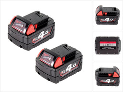 Milwaukee accustarter 18V set met 2x M18 B4 accu 4.0Ah ( 4932430063 )