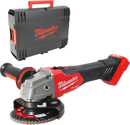 Milwaukee - M18 FSAG125X-0X - 18V Li-Ion Accu haakse slijper body in HD Box - 125mm - Koolborstelloos - Schuifschakelaar
