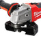 Milwaukee - M18 FSAG125X-0X - 18V Li-Ion Accu haakse slijper body in HD Box - 125mm - Koolborstelloos - Schuifschakelaar