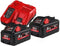 Milwaukee M18 HNRG-552 Accu pack 2x 18V 5.5Ah Li-Ion M18™ High Output™ - 4933464713