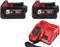 Milwaukee M18 NRG-502 18V Li-Ion accu starterset (2x 5.0Ah) + lader