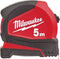 Milwaukee rolbandmaat Pro Compact - 5mtr - 25mm - met broekclip