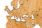 MiMi Innovations® Exclusieve Houten Wereldkaart - Muurdecoratie - 130x78 cm/51.2x30.8 inch - Eiken