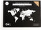 MiMi Innovations® Exclusieve Houten Wereldkaart - Muurdecoratie - 130x78 cm/51.2x30.8 inch - Eiken