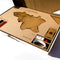 MiMi Innovations® Luxe Houten Wereldkaart - Muurdecoratie - 130x78 cm/51.2x30.8 inch - Bruin