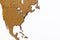 MiMi Innovations® Luxe Houten Wereldkaart - Muurdecoratie - Wanddecoratie - Muursticker - 180x108 cm/70.9x42.5 inch - Bruin