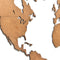 MiMi Innovations® Luxe Houten Wereldkaart - Muurdecoratie - Wanddecoratie - Muursticker - 90x54 cm/35.4x21.4 inch - Bruin