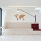 MiMi Innovations® Luxe Houten Wereldkaart - Muurdecoratie - Wanddecoratie - Muursticker - 90x54 cm/35.4x21.4 inch - Bruin