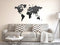 MiMi Innovations® Luxe Houten Wereldkaart - Muurdecoratie - Wanddecoratie - Muursticker - 130x78 cm/51.2x30.8 inch - Zwart