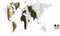 MiMi Innovations® Luxe Spiegel Wereldkaart - Muurdecoratie - 90x54 cm/35.4x21.4 inch - Spiegel