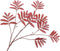 Mimosasteel l104 cm rood