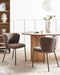 MINA II - Eetkamerstoel set van 2 - Bruin - Boucle