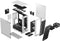 Fractal Design Meshify 2 Compact - Tower - ATX µATX Mini-ITX - Glas Staal - Wit