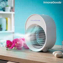 Mini Airconditioner met Ultrasone Luchtbevochtiging met Leds
