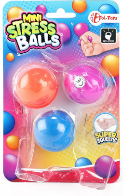 Mini Anti Stressballen, 3st.