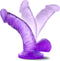 Mini dildo 10 cm met zuignap Naturally Yours - - Blauw