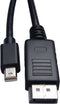 Mini DisplayPort to DisplayPort Cable V7 V7MDP2DP-01M-BLK-1E Black