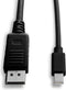 Mini DisplayPort to DisplayPort Cable V7 V7MDP2DP-01M-BLK-1E Black