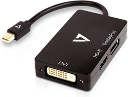 Mini DisplayPort to VGA/DVI/HDMI adapter V7 V7MDP-DPDVIHDMI-1E Black